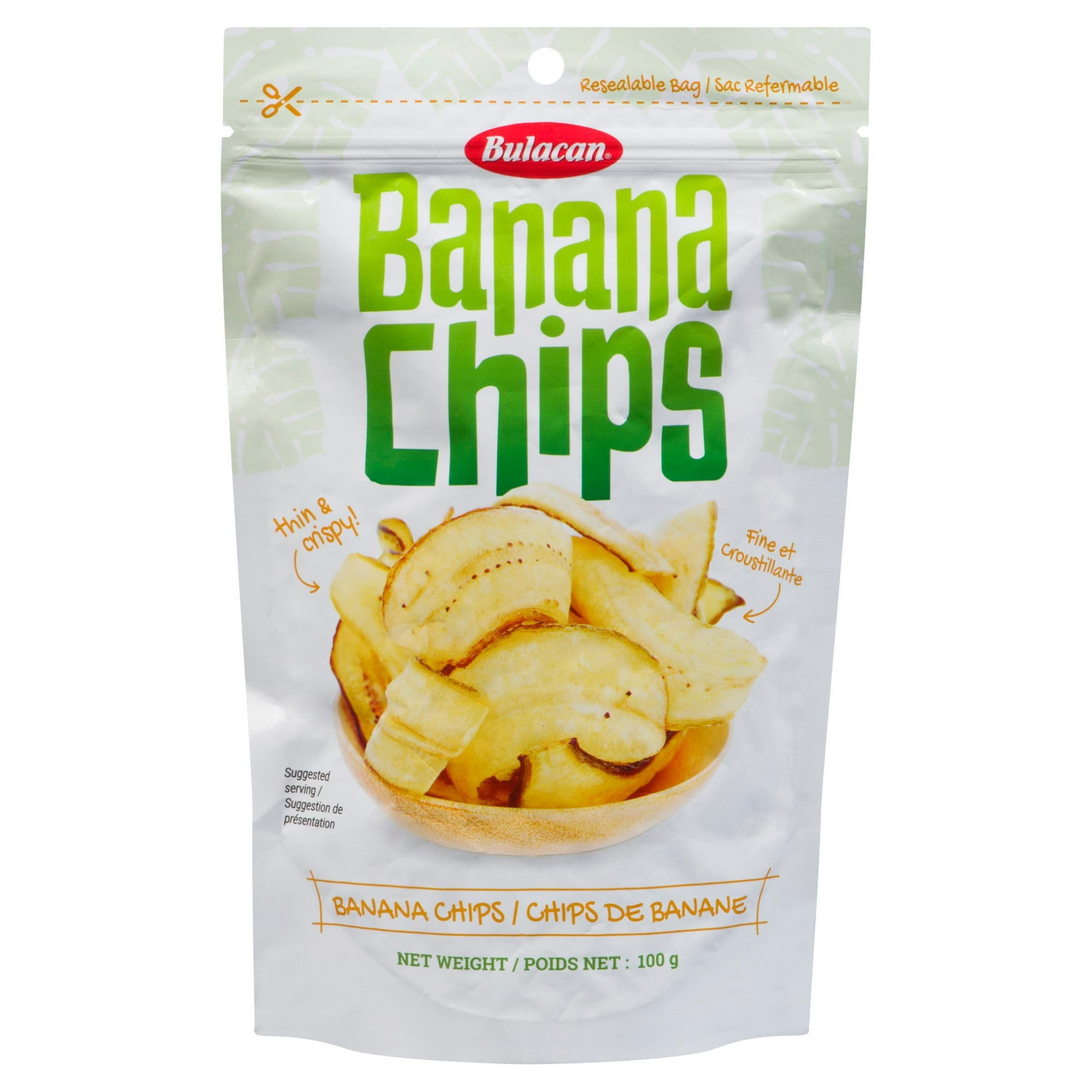 Bulacan Banana Chips 100g per Pouch, Thin Sliced and Crispy, Bulacan Banana Chips