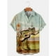 thumbnail image 3 of Camisa hawaiana divertida para hombre, estampado 3D de rana, blusa hawaiana de verano para playa, blusa informal de manga corta con solapa, ropa de calle para hombre, 3 of 5