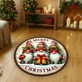 thumbnail image 5 of Btomtd 16" Round Christmas Area Rug for Living Room, Holiday Theme Decor Floor Mat and Carpet for Coffee Table, Household Bedroom Sofa Doormat, C-S, 5 of 6