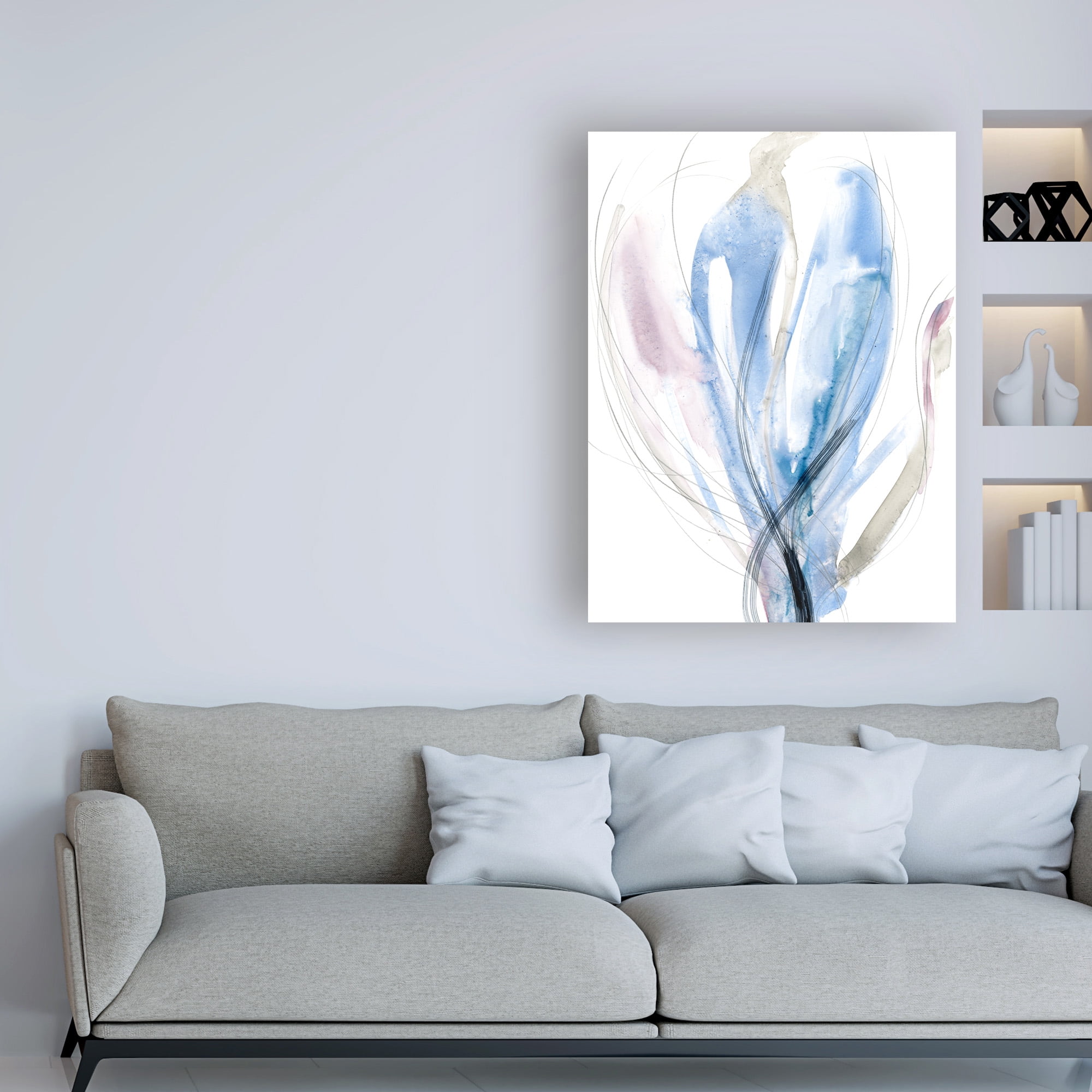 Trademark Fine Art 'Azure Vortex II' Canvas Art by Jennifer Goldberger
