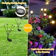 thumbnail image 5 of Solar Path Lights 6 LED 4 Pack Solar Powered Firefly Garden Lights Outdoor Fast Charge Battery Swaying Lights Decorative for Pathway Yard Patio Landscape, 5 of 7