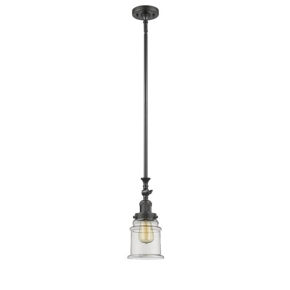 Innovations 1-LT LED Canton 6.5" Mini Pendant - Oil Rubbed Bronze - 206-OB-G182-LED
