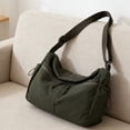 thumbnail image 6 of Nylon Crossbody Bag for Women, Lightweight Casual Shoulder Bag with Multi Pockets, Large Capacity Waterproof Tote Purse for Commute Work Travel - Fits 10 Inch Laptop, 6 of 7