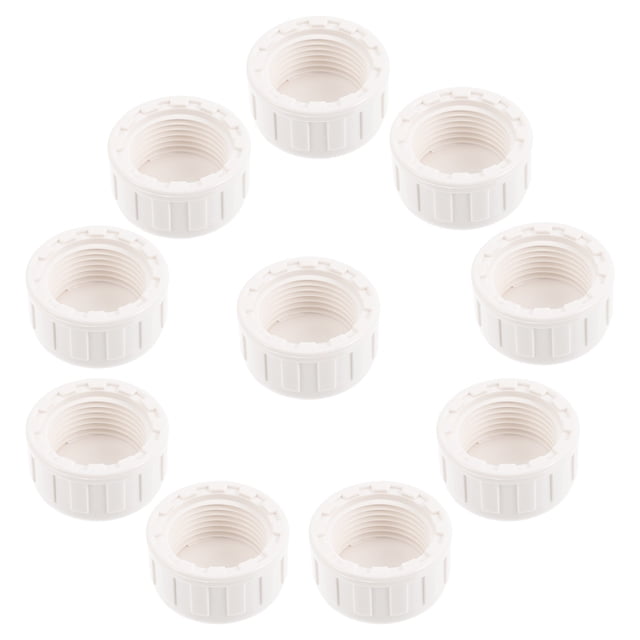 OULII 10Pcs Pvc Adapter For Cold Water Supply Lines And Rainwater Collection Barrel Systems Pvc Pipe End Cap Plug