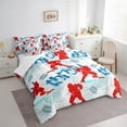thumbnail image 3 of Homewish Ice Hockey Gamer Boy Twin Bedding Sets 7-Piece,Abstract Graffiti Splash Bedding Comforter Set Microfiber,Sport Gaming Breathable Sheet Sets,Microfiber Bedroom Decor,Reversible, 3 of 8