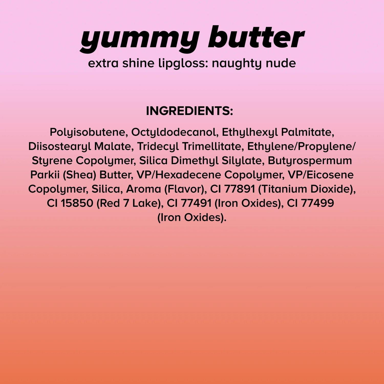 Lottie London - Yummy Butter Lip Gloss Naughty Nude - Extra Shine Lip Gloss