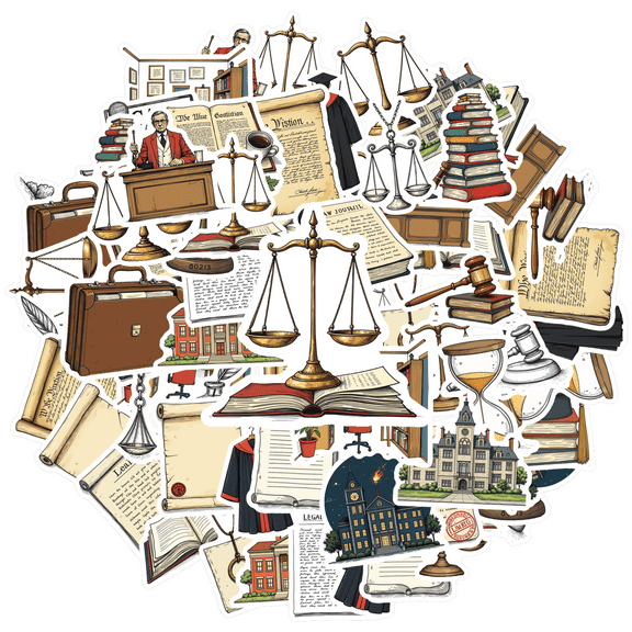 Educational Stationery Stickers Justice Teacher Reward Stickers Waterproof Graffiti for Suitcase Laptop Guitar