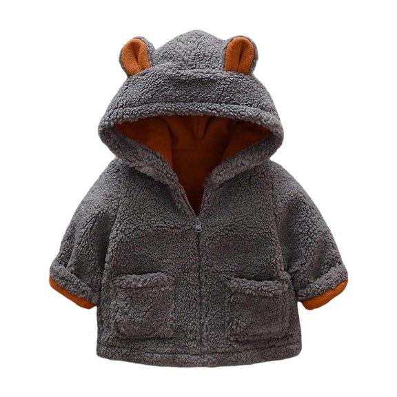 OJSFQUFP Girls' Winter Coats Boys' Winter Clothes Kid's Clothing Casual Cute Comfortable Thick and Stylish Fleece Coats