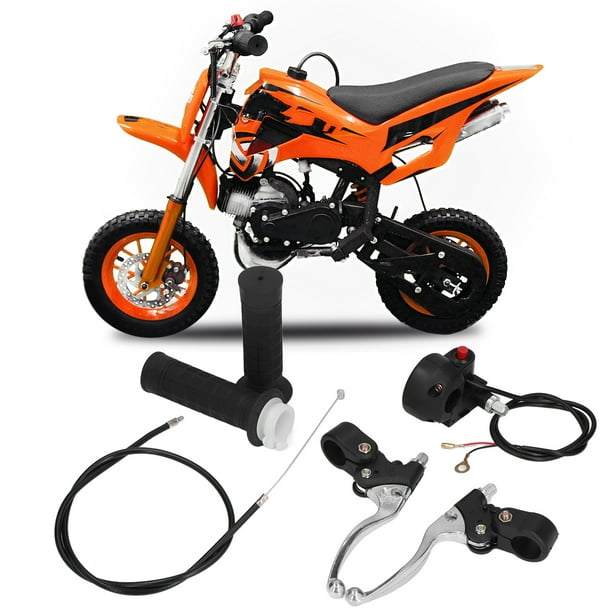 Interruptor De Encendido Y Apagado Del Manillar, Empuñaduras De Fácil Instalación, Kit De Palancas De Freno Del Acelerador, Resistente Al óxido Para Dirt Mini Pocket Bike