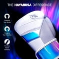thumbnail image 3 of Hayabusa T3 Boxing Gloves for Men and Women Wrist and Knuckle Protection, Dual-X Hook and Loop Closure, Splinted Wrist Support, 5 Layer Foam Knuckle Padding - White/Iridescent, 12 oz, 3 of 6