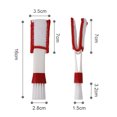 thumbnail image 3 of Cepillo De Dos Cabezas Para Coche Cepillo de limpieza de salida de aire Mini herramienta de limpieza de coche extraíble para RV (rojo blanco) Sywqhk Accesorios para autos y motos, 3 of 8