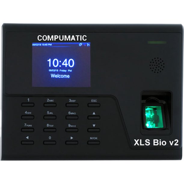 Compumatic XLS Bio v2 Biometric Fingerprint Time Clock System, WiFi