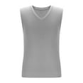 thumbnail image 6 of ZyeKqe Mens Slim fitted Tank Tops Seamless Sleeveless Undershirts V Neck Vests Stretchy Slim Fitted Basic Tees, 6 of 8