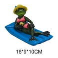 thumbnail image 2 of CARRFA Floating Resin Frog Figurine Pond Decor, Water Floating Frog Ornament, Animal Gardening Gifts for Home Yard Garden Pond Decoration, 2 of 10