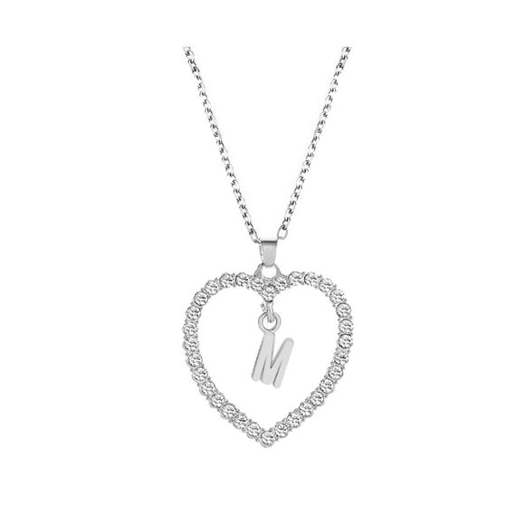HOARBOEG Necklace for Women Girlfriend As Gifts Pendant Necklace For Women Alphabet Jewelry Lover Heart Necklace Gifts