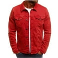thumbnail image 6 of Casual Men Jacket Denim Button Shirt, 6 of 6