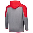 thumbnail image 3 of Men's Fanatics Red/Gray Georgia Bulldogs Big & Tall Pieced Full-Zip Hoodie Jacket, 3 of 3