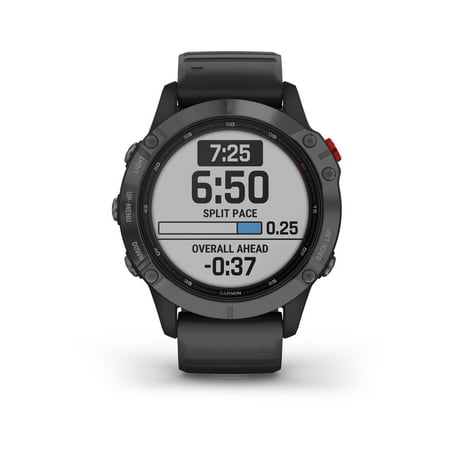 Garmin - fēnix 6 Pro Solar GPS Smartwatch 47mm Stainless Steel - Slate Gray