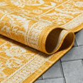 thumbnail image 7 of Well Woven Indoor/Outdoor Runner Rug 2'3" x 7'3" Delphi Yellow Persian Oriental, 7 of 7