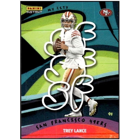 NFL 2022 Instant My City Football Trey Lance 1 of 1860 Trading Card MC-28 (Panini)