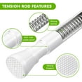 thumbnail image 4 of Tringle à Rideau à Tension en Tringle à Rideau Réglable Sans Perçage Tringle de Douche Extensible Tringle à Ressort Tringle à Tension à Pression Tringle à Rideau à Tension Tringle à Rideau à Ressort pour Fenêtre de Salle de Bain, 4 of 6