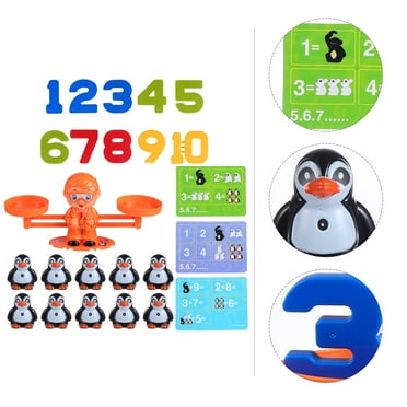 MLINS Balance Math Game STEM Learning Tool for Kids Playing Plastic Toy Helps Counting Skills 1 Set