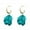 Lake Blue, variant on 1 Pair Pendant Earrings Sweet Exquisite Piercing Rose Petal Hoop Earrings for Daily Life-Red