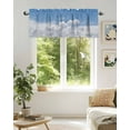 thumbnail image 6 of Sunny Clouds Valances for Windows White Gradient Sky Valance Rod Pocket Light Filtering Short Window Treatments Curtains for Kitchen Bathroom Living Room Bedroom, 1 Panel, 60 x 18 Inch, 6 of 7