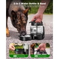 thumbnail image 3 of Botella de agua para perros SwSun de 77 oz, portátil, de gran capacidad, negra, 3 of 8