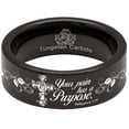 thumbnail image 5 of Bible Verse Philippians 1:29 Tungsten Carbide Ring, 5 of 9