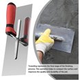 thumbnail image 3 of Concrete Finishing Trowel,Flat Finishing Trowel,Topboutique Drywall Trowel,12 x 4 inch Stainless Steel Blade with Soft Grip Handle,Concrete Tools,Paint Plastering Finishing Hand Tools, 3 of 8