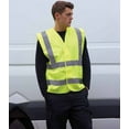 thumbnail image 6 of Yellow High Visibility Safety Vests, Large. Pack of 25 Polyester Reflective Vest for Women with Silver Reflective Strips, Hook and Loop Closure. 120 GSM Reflective Safety Vest for Industrial Use, 6 of 7