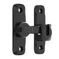 thumbnail image 1 of Cerradura para puerta corrediza de granero con pestillo abatible de 90 degree y 180 degree Negro, 1 of 9