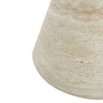 thumbnail image 3 of GDF Studio Travertine Tufa Texture Hourglass-Shaped Outdoor Lightweight Concrete MgO Side Table, 3 of 7