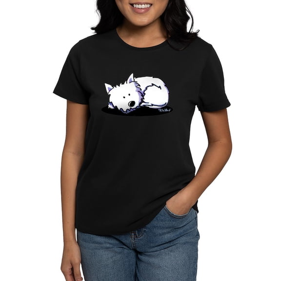 CafePress - Nap Time Westie Women's Dark T Shirt - Women's Traditional Fit Dark T-Shirt