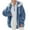 C-Blue-A, variant on 2025 Women Hooded Sweater Coat Outerwear Jackets Winter Warm Wool Zipper Zip Womens Jacket Coat Cotton Coat