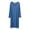 Blue, variant on JTieacloth Sleepwear for Men Male Button Sleeve Solid Color Robe Long Sleeve Pajama Dress Comfortable High Elastic Homewear Black