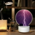 thumbnail image 6 of Daiia Thunderstorm Violet Purple Pattern Acrylic Night Light, LED Touch Light, Bedroom Night Light, Soft Glowing Lamp Perfect Gift for Mother's Day, Birthday, or Christmas, 6 of 9