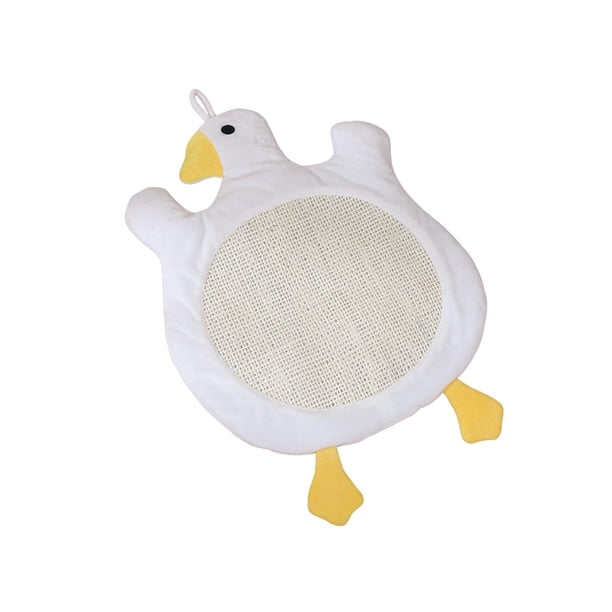 Cama rascadora para gatos, tapete rascador para gatos, cojín para mascotas, juguete rascador para gatos Blanco
