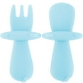 thumbnail image 2 of Toddler Utensils Set Self-Feeding Silicone Baby Utensils Anti-Choke BPA-Free Baby Fork and Spoon Set with Protective Choke Barriers for Baby Toddler Led Weaning Ages 6 Months Up, 2 of 8