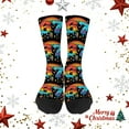 thumbnail image 2 of Funny 67 Six Seven Meme Kids Matchings Christmas Half Calf Sock for Boys Girls Footwear 7-13 Years Black5, 2 of 4