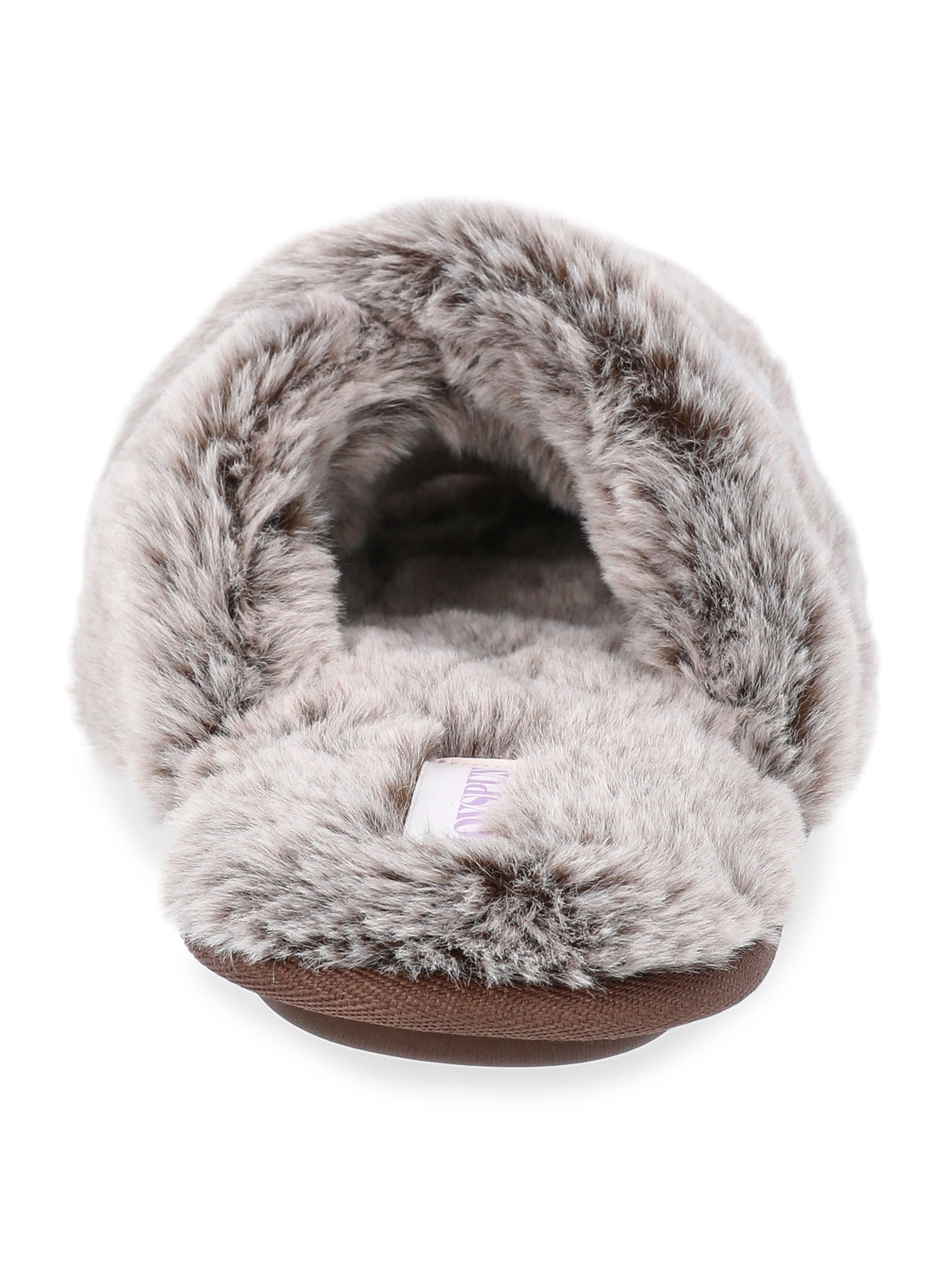 Joyspun Women's Faux Fur X-Band Slippers