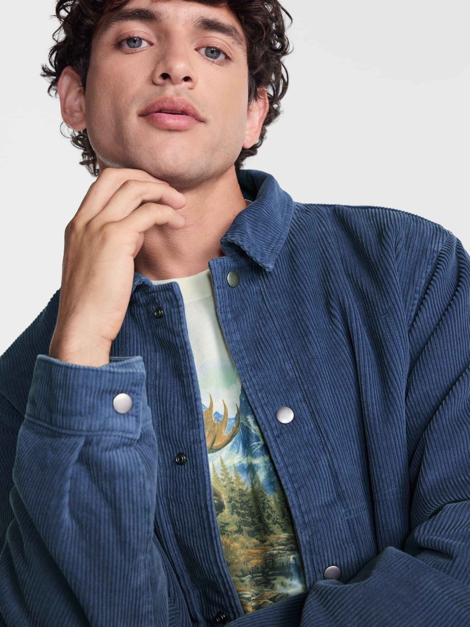 No Boundaries Corduroy Trucker Jacket, Men’s S-3XL