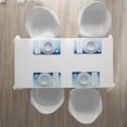 thumbnail image 4 of Ambesonne Winter Place Mats Set of 4, Watercolor Shades Xmas, Standard Size, Blue White, 4 of 4