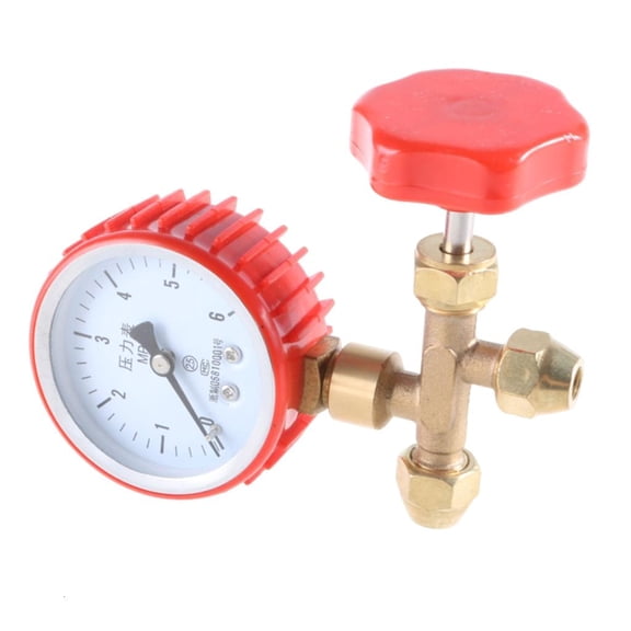 Ciwanning Air Conditioning Pressure Test Gauge Tool HVAC Maintenance Manifold Gauge set