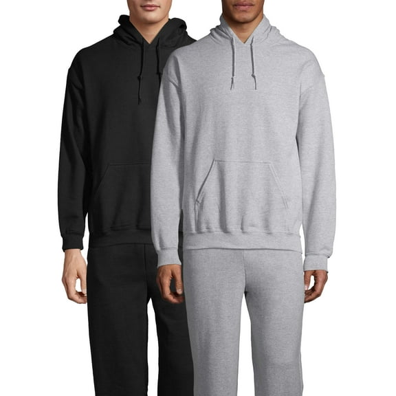 Gildan Men's Heavy Blend Fleece Hooded Sweatshirt, 2-Pack