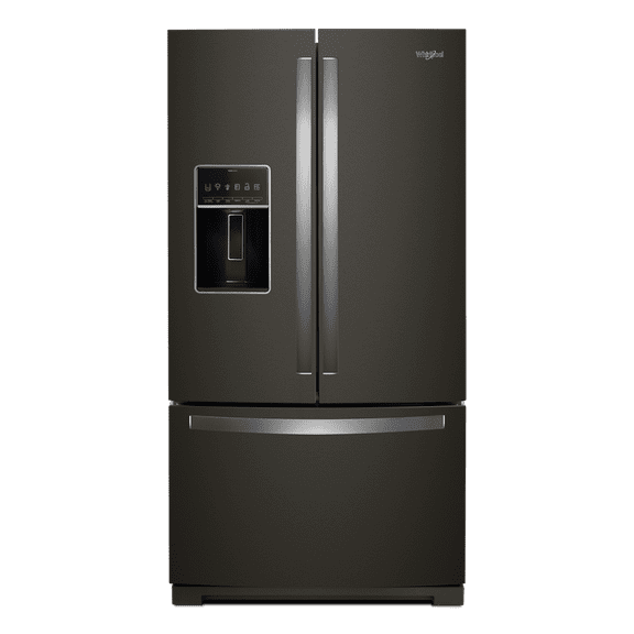 Whirlpool Freestanding French Door Refrigerator, Black