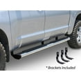 thumbnail image 1 of Go Rhino Nerf Bar 686404587PS OEM Xtreme; With Step Pads; 6 Inch Oval Straight; Polished; Stainless Steel; With Welded End Caps; Rocker Panel Mount, 1 of 1