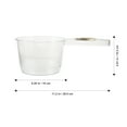 thumbnail image 5 of TEHAUX Ergonomic White Pet Kitchen Water Ladle for Home Convenience, 5 of 8