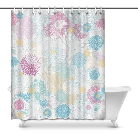 Mkhert Floral Chrysanthemums Daisy Light Blue Pink House Decor